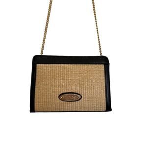 Bebe Marie Straw Crossbody blank natural & black